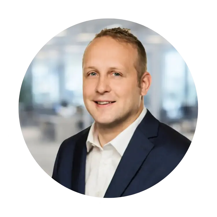 Rundes Portraitfoto von Johannes Görtschacher, Softwareentwicklung bei DIAWA